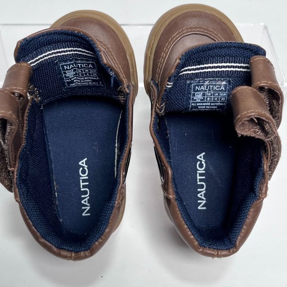 Nautica Rig Toddler size 5 Chukka Boot Brown Adjustable Strap Dress‎ Shoe Bootie - Picture 4 of 7